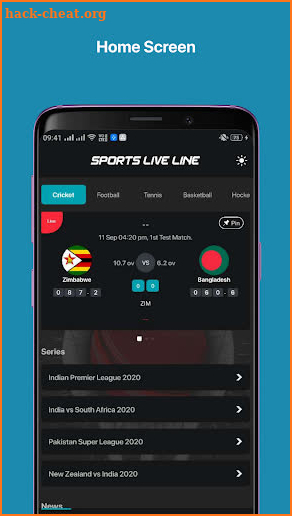 Sports Live Line screenshot