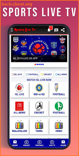 Sports Live Tv V2 Guide LIVE CRICKET, TV Channels screenshot