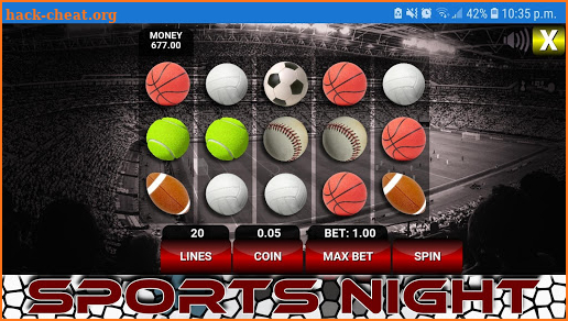 Sports Night Slot Machine screenshot