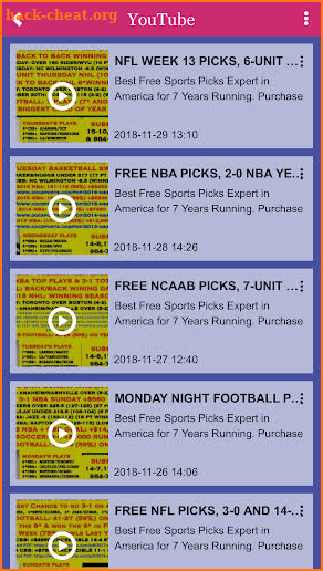 Sports Picks and Odds screenshot