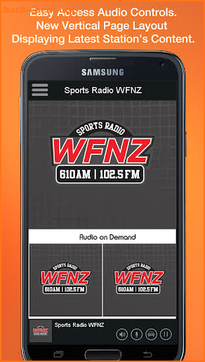 Sports Radio WFNZ screenshot