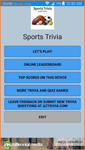 Sports Trivia screenshot