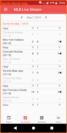 SportsPF MLB Live screenshot