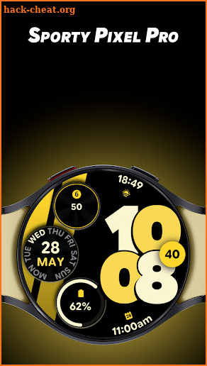 Sporty Pixel Pro - Watch face screenshot