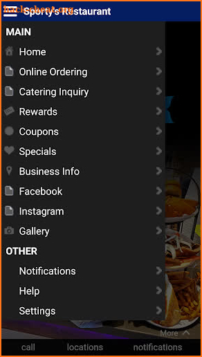 Sporty’s Restaurant screenshot