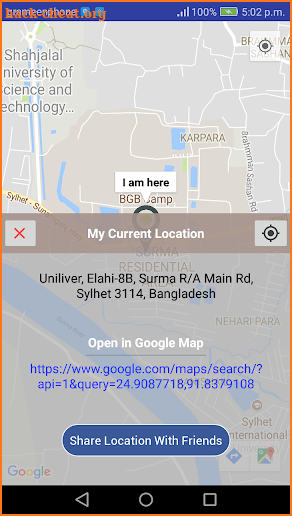 Spot Me - Share My Location & GPS coordinates screenshot