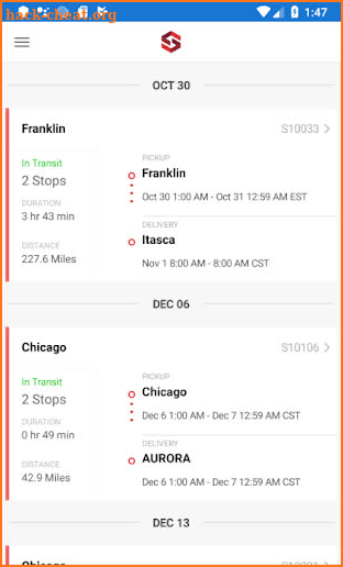 SpotFreight App for Truckers - RED-Driver screenshot