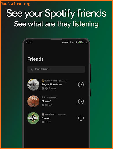 SpotiBuddies - Spotify Friends screenshot