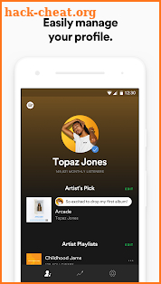Spotify for Artists screenshot