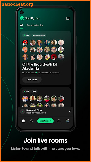 Spotify Live screenshot