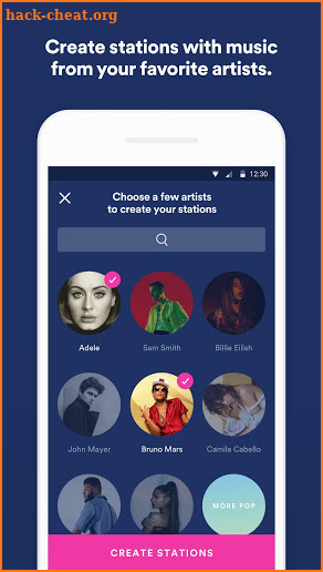 Spotify Stations screenshot