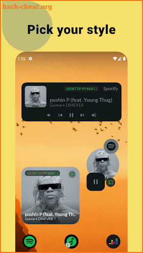 Spotify Widget screenshot
