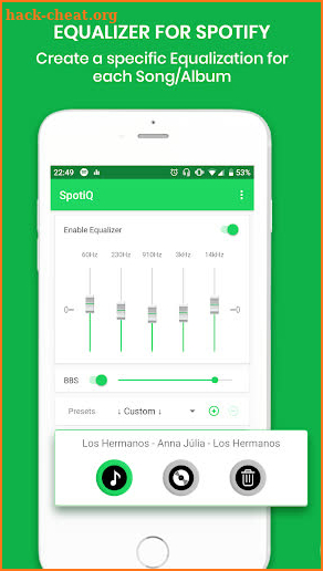 SpotiQ - Sound Equalizer and Bass Booster screenshot