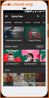SpotyTube - Free Music (Spotify Billboard YouTube) screenshot