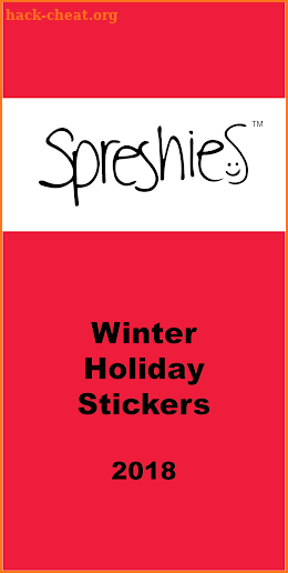 Spreshies: 2018 Holiday Season Stickers screenshot