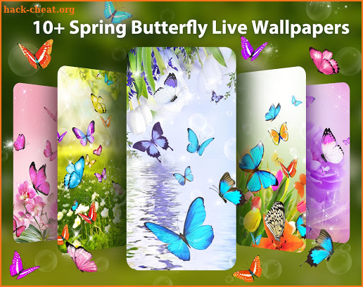 Spring Butterfly Live Wallpaper & Launcher Themes screenshot