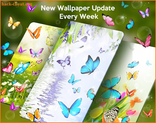 Spring Butterfly Live Wallpaper & Launcher Themes screenshot