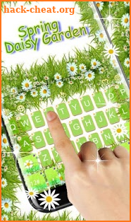 Spring Daisy Garden Keyboard Theme screenshot