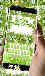 Spring Daisy Garden Keyboard Theme screenshot