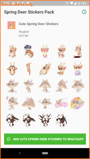 Spring Deer Stickers for Whatsapp - WAStickerApps screenshot