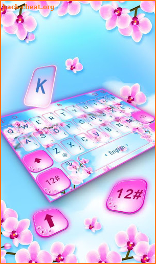 Spring Flower Garden Keyboard Theme screenshot