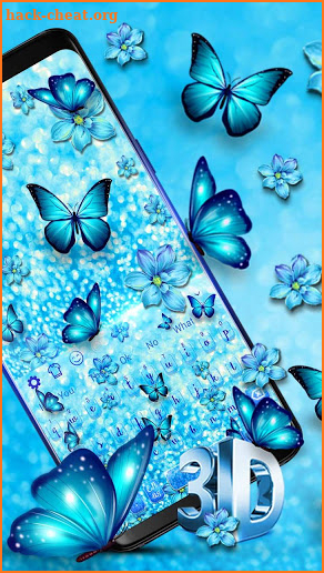 Spring Luxury Butterfly Keyboard screenshot