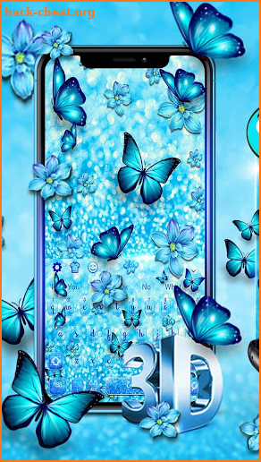 Spring Luxury Butterfly Keyboard screenshot