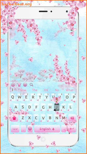 Spring Orchid Flower Keyboard screenshot