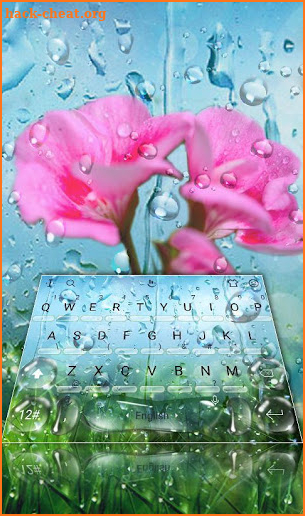 Spring Rain Keyboard Theme screenshot