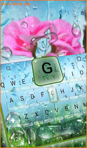 Spring Rain Keyboard Theme screenshot