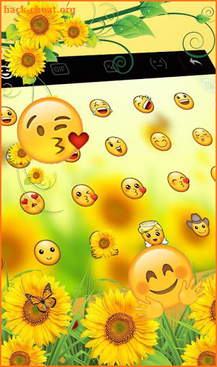 Spring Sunflower Keyboard Theme screenshot