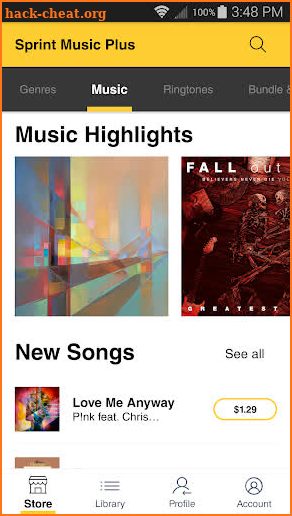 Sprint Music Plus screenshot