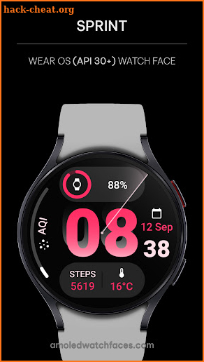 Sprint: Wear OS watch face screenshot