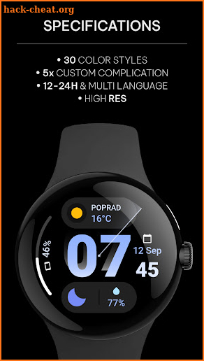 Sprint: Wear OS watch face screenshot