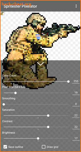 Spritester Pixelator: Pixel Art Generator PRO screenshot