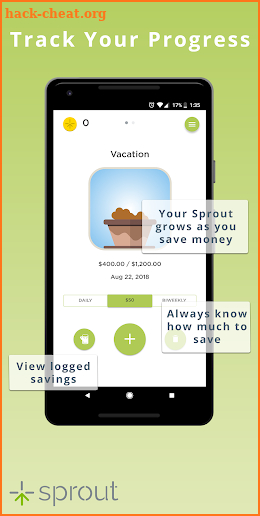 Sprout Savings Tracker screenshot