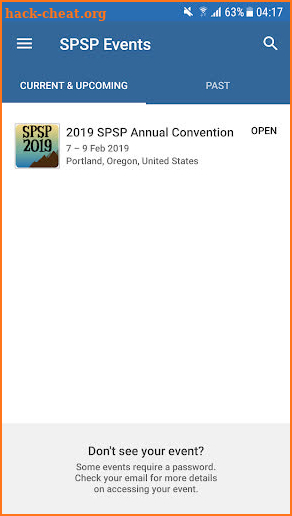 SPSP Annual Convention screenshot
