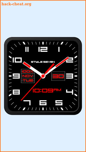 Square Analog Clock-7 PRO screenshot