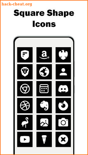 Square Black - Icon Pack screenshot