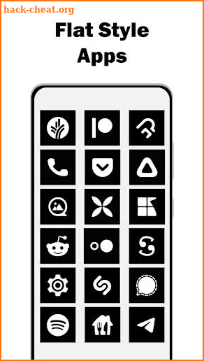 Square Black - Icon Pack screenshot