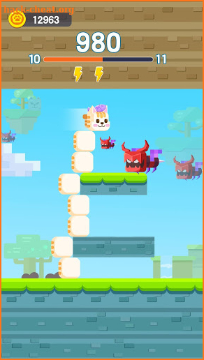 Square Cat - Square Kitten Run, Cat tower screenshot