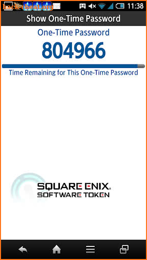 SQUARE ENIX Software Token screenshot