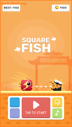 Square Fish Jumping screenshot