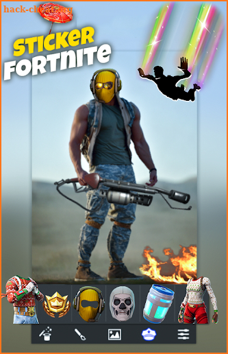 Square Fortnite Sticker - Photo Editor screenshot