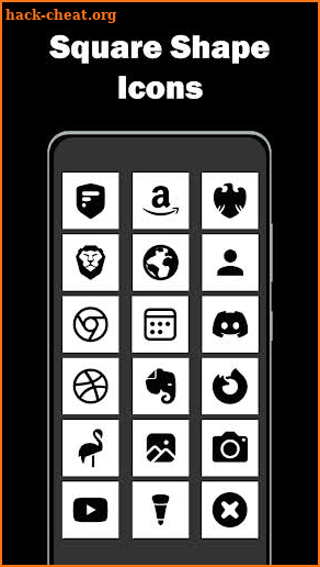 Square White - Icon Pack screenshot