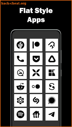 Square White - Icon Pack screenshot