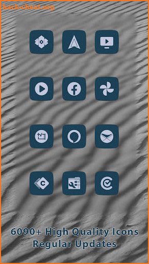 Squaricle Pastel Blue Icons screenshot