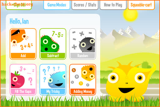 Squeebles Addition Subtraction screenshot