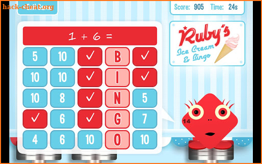 Squeebles Maths Bingo screenshot