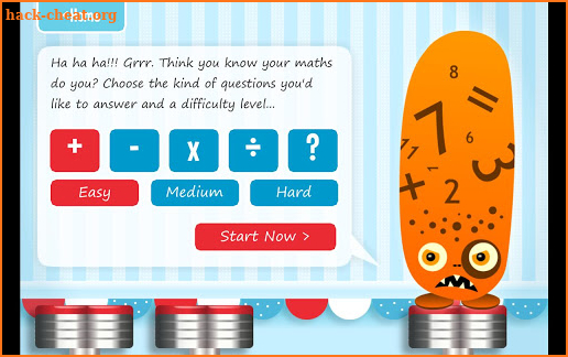 Squeebles Maths Bingo screenshot